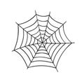 Vector illustration of cobweb. Spider web isolated on white background Royalty Free Stock Photo